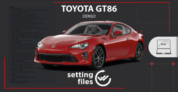 Second generation setting files available for DENSO ECUS installed on Toyota GT86