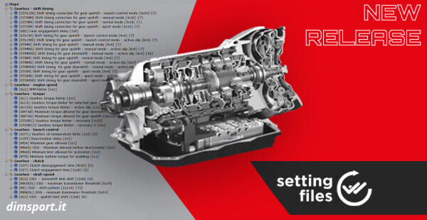 New Setting files for ZF AL45X e AL55X trasmission