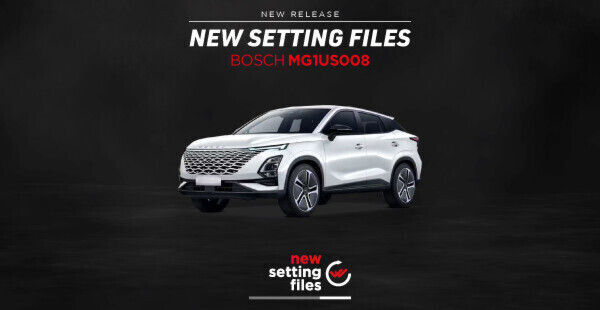 Bosch MG1US008: Updated Setting Files