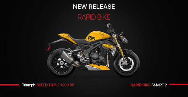 THE SPORTY HEART OF TRIUMPH SPEED TRIPLE 1200 RS BEATS WITH RAPID BIKE SMART 2