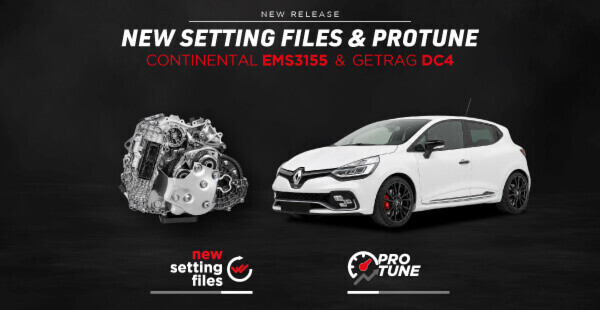 ECU and TCU in perfect sync: new setting files and Protune for EMS3155 and GETRAG DC4